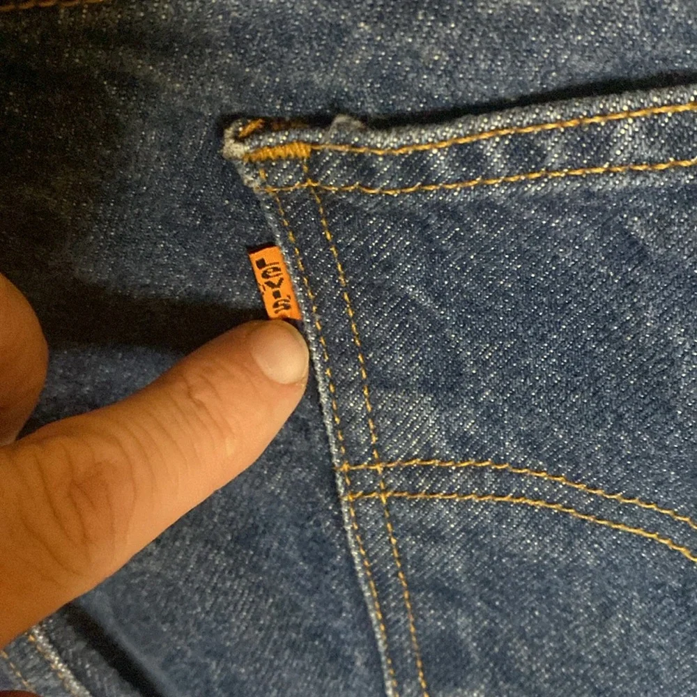 Vintage 90s Levi’s 505 orange tab jeans size 37x32 (tag says 38x32) October 1993